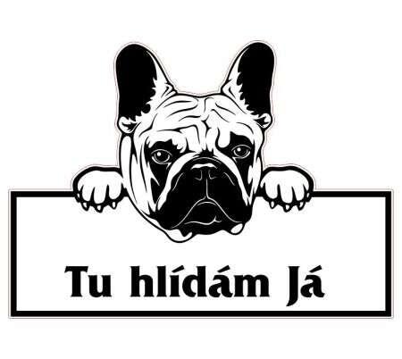 Tabulka s motivem psa